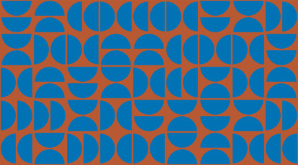 Poster - Geometry minimalistic bauhaus pattern. Vector abstract contemporary multicolored trendy texture