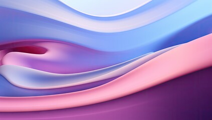 Poster - purple, pink and blue background with curved lines generative ai