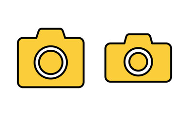 Camera icon vector for web and mobile app. photo camera sign and symbol. photography icon.