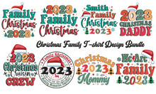Christmas Family T-Shirt Design Bundle