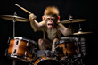 © Noufaldi - cool monkey playing drums