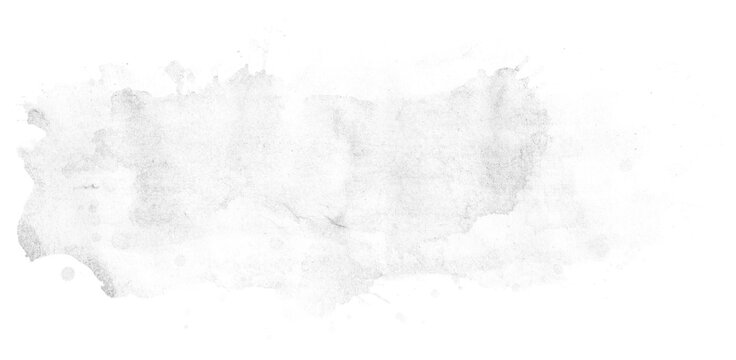 white watercolor background. Artistic hand paint. Isolated on transparent background.