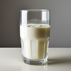 Sticker - A glass of fresh pure white milk