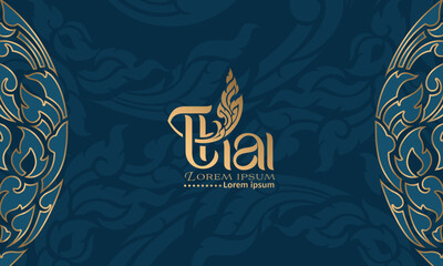 Concept of Thai Art vector designs 