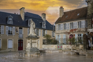 Wall Mural - Bourges, medieval city in France, the Jacques Coeur mansion in the historical center
