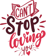 Wall Mural - romantic quote for valentines day cards and prints.