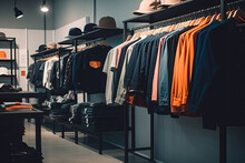 A Stylish Men's Clothing Store Offering A Fashionable Collection Of Clothes And Apparel For Sale, Offering Customers A Wide Choice.