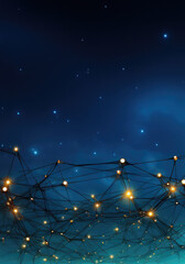 Fototapete - Concept of big data, machine learning, artificial intelligence, Global network.Global connecting points infographic.Abstract graphics scheme of neural machine mind with AI.
