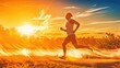 © banthita166 - Fitness Journey: Man Achieving Health Goals While Running Outdoors