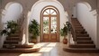 Advanced Modern Cozy Arch Door and Stairs