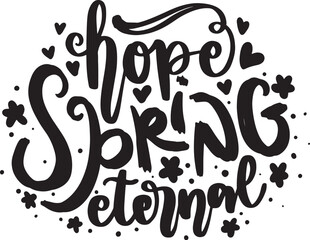 Wall Mural - spring lettering quotes. spring design card with stylish handwritten phrases.