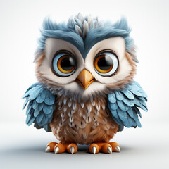 Poster - 3d cartoon cute owl