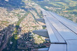 Luftaufnahme aus einem Flugzeug über Deutschland
