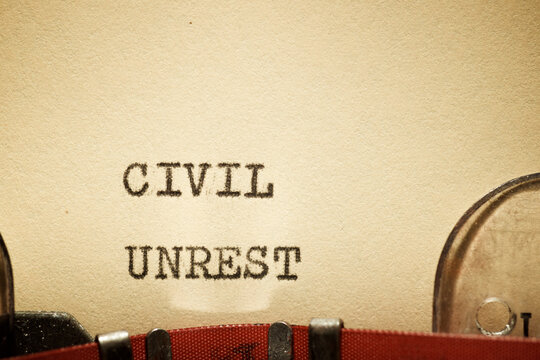 Civil unrest text