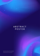 Poster - Colorful smooth gradient background template copy space. Colour gradation backdrop design for poster, banner, brochure, leaflet, pamphlet, cover, magazine, or flyer.