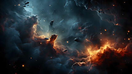 Wall Mural - colorful space galaxy cloud nebula. stary night cosmos. universe science astronomy.