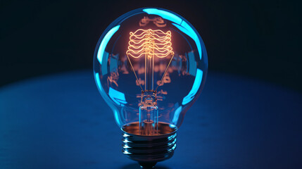 Wall Mural - Creative Idea: Light Bulb Concept
