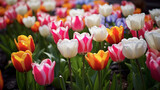 Fototapeta Tulipany - Beautiful spring flowers tulips