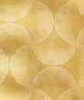 Abstract gold circular pattern overlapping painting mural with gradient for Asian, zen interior design decoration product template background 3D