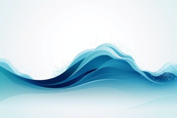 Wall Mural - Abstract blue wave background, vector Illustration. Generative AI
