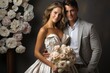 © nataliya_ua - groom with sweetheart bride at their wedding day