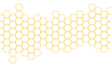 Abstract Yellow Hexagon Border Pattern Geometric Creative Background