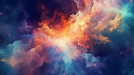 Wall Mural - galaxy cosmos abstract multicolored background.