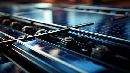 Poster - top view of solar Panel array