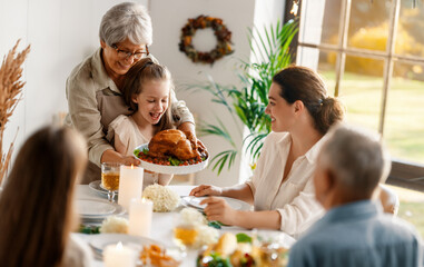 Wall Mural - Thanksgiving Day, Autumn feast