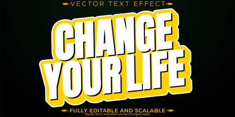 Creative text effect, editable modern and creative text style