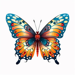 Sticker - The colors of a butterfly's wings a feast for the eyes