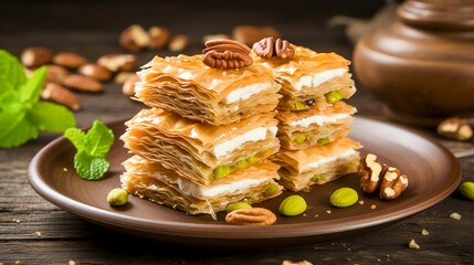 Sticker - Delicious Baklava: A Sweet Journey of Flavors and Traditions