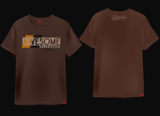 Wall Mural - awesome slogan vector t shirt design