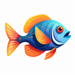 Sticker - Fish drawing for children's magazines