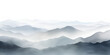 misty grey mountain landscape