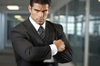 © 4kclips - Attractive businessman A resolute gesture - stock photography