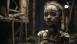 © Brür/Wirestock Creators - AI generated illustration of a scary little girl doll in old clothes