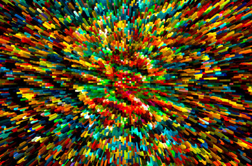 Poster - A fantasy extrusion explosion abstract