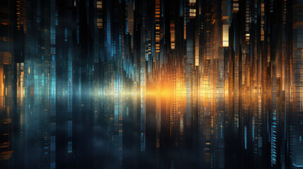 Data Technology Seamless Background, Abstract Digital Network
