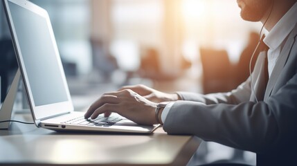 Poster - close up of a business person typing on a laptop. generative ai
close up of a business person typing on a laptop. generative ai
