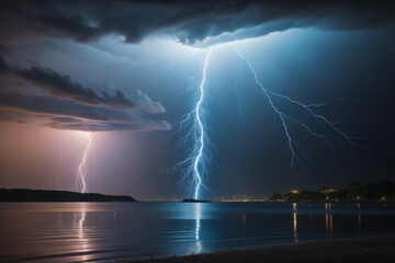 lightning in the sea