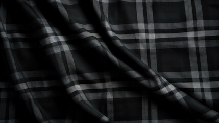 black and white checkered fabric pattern