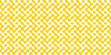 Seamless Pattern With Dots And Wrapping Tile Texture With Yellow Circle Shape. Vintage Decoration Art Illustration Texture Seamless Pattern Wallpaper For Website And Presentation, Business Background