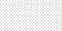 Seamless Pattern With Dots And Wrapping Tile Texture With Gray Circle Shape. Vintage Decoration Art Illustration Texture Seamless Pattern Wallpaper For Website And Presentation, Business Background 