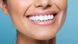 © WS Studio 1985 - A young woman's smile shows off her pearly whites. a consequence of the teeth-whitening process. The picture represents dental treatment for the mouth.