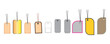 © sugix - Template of price tags, labels, tags png. Paper discounts on an isolated