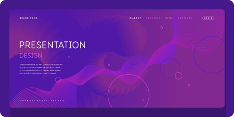 Poster - A template to use in your design. A composition of geometric shapes. Graphic elements for design and creativity.