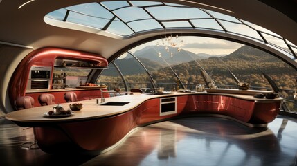 Wall Mural - Futurism modern style kitchen