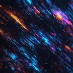 Poster - Abstract glitchy wallpaper in bold colors, perfect for web designers and digital creatives..