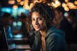 © Fred - programmer In a coding bootcamp determined and innovative woman programs software